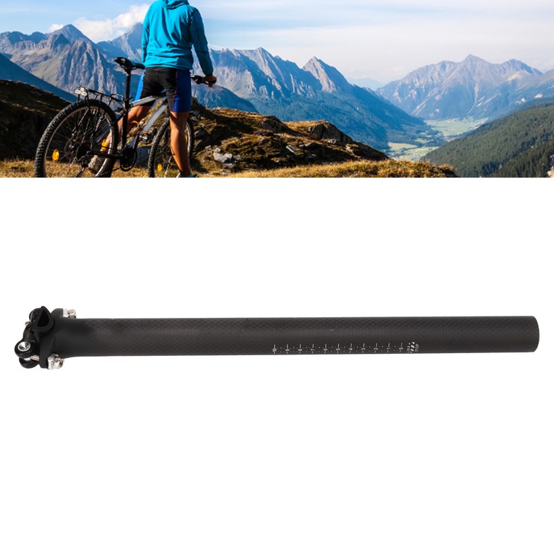 Carbon Bike Seatpost 30.8 X 400mm Ultralight Replacement Bike Seat