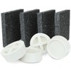 Mario10 Multipurpose Anti-Vibration Pads and Cups (4-Piece Set) Rubber for