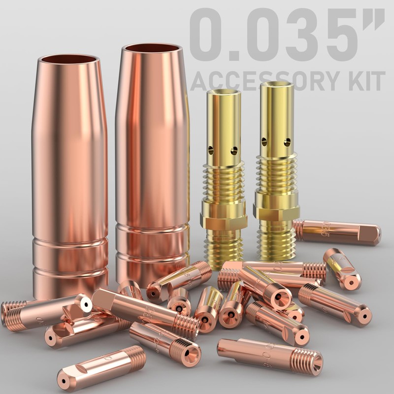 YESWELDER MIG Welding Gun Kit, .035" Tip-Nozzle-Diffuser for Lincoln Magnum