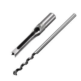 uxcell Square Hole Drill Bits for Wood 5/8" x 213mm Mortising Chisel Bit Auger Spur Cutter Tool for Woodworking Carpentry Drilling Tool
