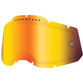 100% Goggle Replacement Lens - Dual Pane Vented Mirror - Compatible with Racecraft 2, Accuri 2, and Strata 2 Goggles