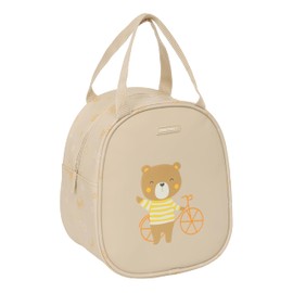 Safta PREESCOLAR OSITO Preschool Toiletry Bag, Adaptable to Pushchair, Ideal for Children from 5 to 14 Years, Comfortable and Versatile, Quality and Durability, 19 x 14 x, beige, Casual