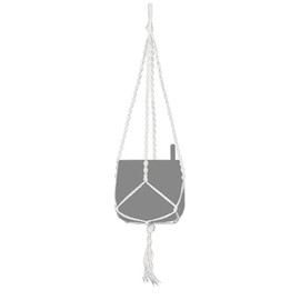 Lechuza YULA Macramé Planter Suspension L85 cm White