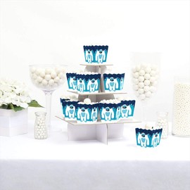Big Dot of Happiness Yeti to Party - Party Mini Favor Boxes - Abominable Snowman Party or Birthday Party Treat Candy Boxes - Set of 12