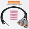 2PCS Turn Signal Light Connector Pigtail Plug fit for Hyundai