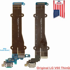For LG OEM USB Charging Port Flex Cable + Mic /Board For LG V60 ThinQ 5G V600AM V600TM - Charging Port With Board