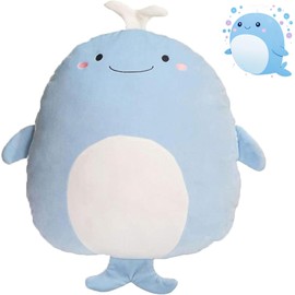 CASAGOOD Soft Whale Plush Hugging Pillow Cute Whale Stuffed Animal Plushies Toy Whale Kids Stuffed Animals Whale Plush Toys for Birthday, Valentine, Christmas 12 Inch