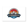 CafePress Hyland Ski and Snowboard Bloomington Minnesota Car Magnet, 20"x