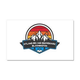 CafePress Hyland Ski and Snowboard Bloomington Minnesota Car Magnet, 20"x 12" Magnetic Door Display