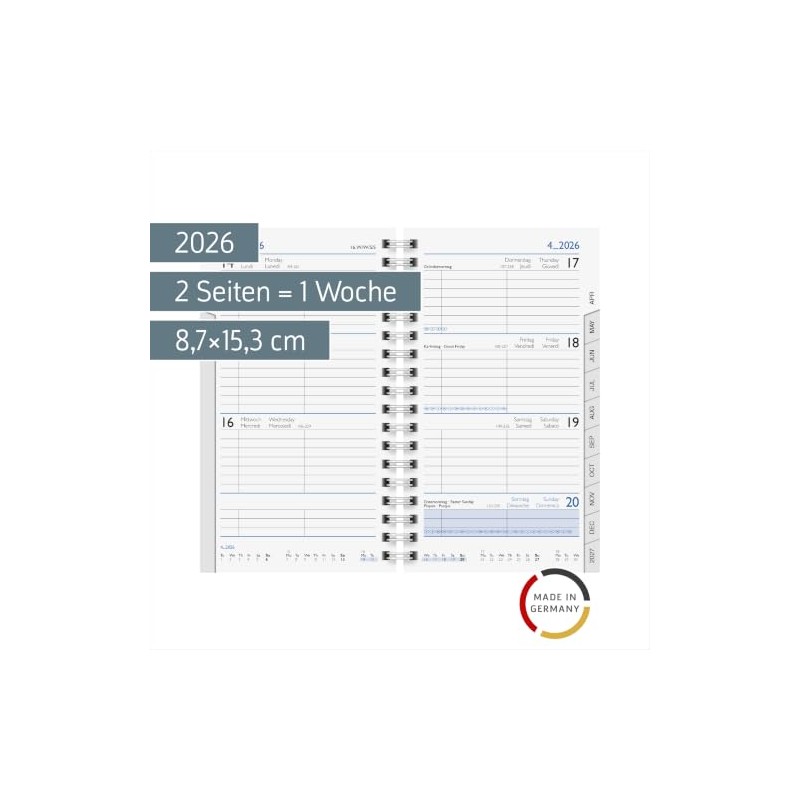 BRUNNEN Weekly Replacement Calendar Model 756 '26 | 87 x