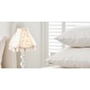 Aspen Creative 55005 Handsewn Scallop Dome Transitional UNO Fringe Lamp