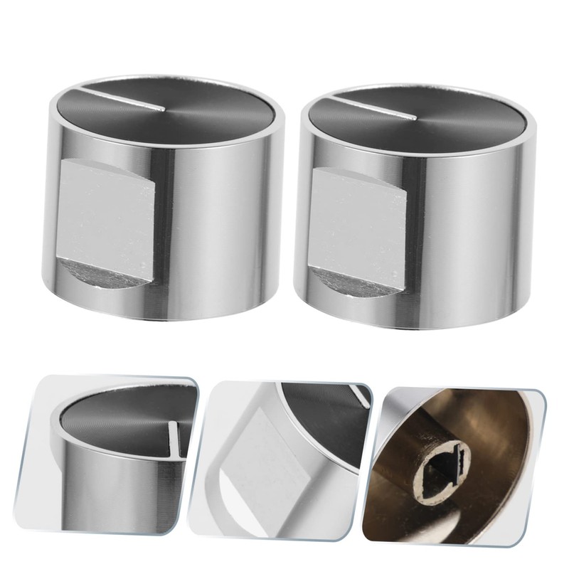 LABRIMP Stove Knob Replacements 2pcs Universal Gas Range Knobs Easy