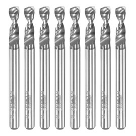 sourcing map PCB Drill Bits 3 mm Carbide Spiral Flute Jewellery CNC Engraving Circuit Board Micro Drill 1/8 Inch Shank Pack of 8