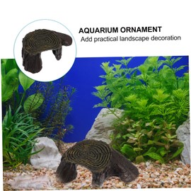 GRIRIW Tortoise Terrace Basking Platform Durable Aquarium Ornament for Reptile Climbing and Resting Safe for Fish and Habitat Decor for Fish Tanks and Turtle Environments