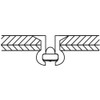 Lobtex (shrimp) Blind Rivet, Countersunk Head, Eco Pack Aluminum/Steel, 4-3
