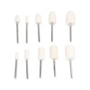100Pcs Polishing Head Wool Felt Tapered Cylindrical Buffing Wheel Set