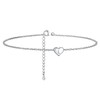 PROSILVER Ankle Bracelets For Womens Sterling Silver l Anklet Initial