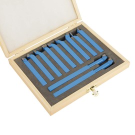 Lathe Cutting Tools 11pcs Lathe Tools Carbon Steel and Cemented Carbide Lathe Turning Tool Set High Hardness Metal Lathe Tools Milling Cutting Turning Tool Set 8 x 8mm