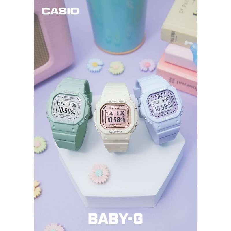 Casio BGD-565 EL Backlight Watch Baby Zee, Limited Model: White/Pale