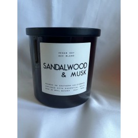 Leoben Company Sandalwood & Musk 24 oz 3-wick Vegan Soy Wax Blend Candle