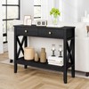 Lomojo Console Table,Sofa Table 13.8" D x 39.37" W x