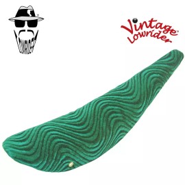 Lowrider F&R Original Lowrider CRUISER Saddle 26" Bicycle Velour Banana Saddle Green