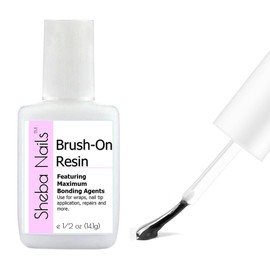 SHEBA NAILS Brush On Nail Resin Precut Fiberglass Nail Wrap Professional Kit Nail Extension and Repair Self-Adhesive Nail Wrap Kit