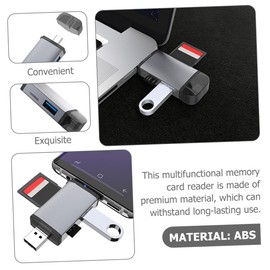 Gatuida USB Type-c Memory Card Reader for Portable OTG Converter for Laptops and Smartphones Fast Data Compatible