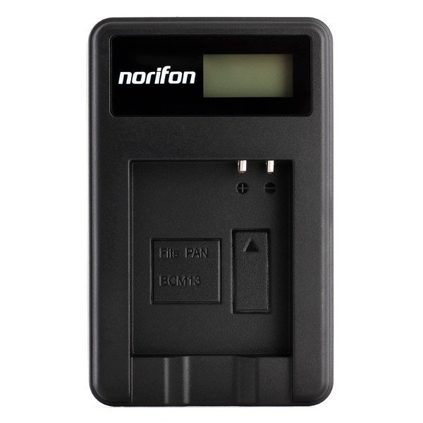 Norifon DMW-BCM13 LCD USB Charger for Panasonic DMC-TZ55, DMC-TZ60, DMC-TZ61,