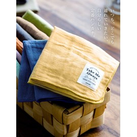 B-PLAID Gauze Handkerchief, TakeMe Triple Gauze Handkerchief, Set of 2, 5 Pieces, Made in Japan, 12 Colors to Choose from, Approx. 9.4 x 9.4 inches (24 x 24 cm), Quick Drying, Instant Absorption, 100%