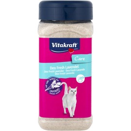 Vitakraft Deo Fresh Lavendel, Frischegranulat für Katzentoiletten, zarter Duft, in aromaversiegelter Streudose (1x 720g)