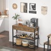 Ecoprsio Entryway Table with Outlets and USB Ports, Console Table