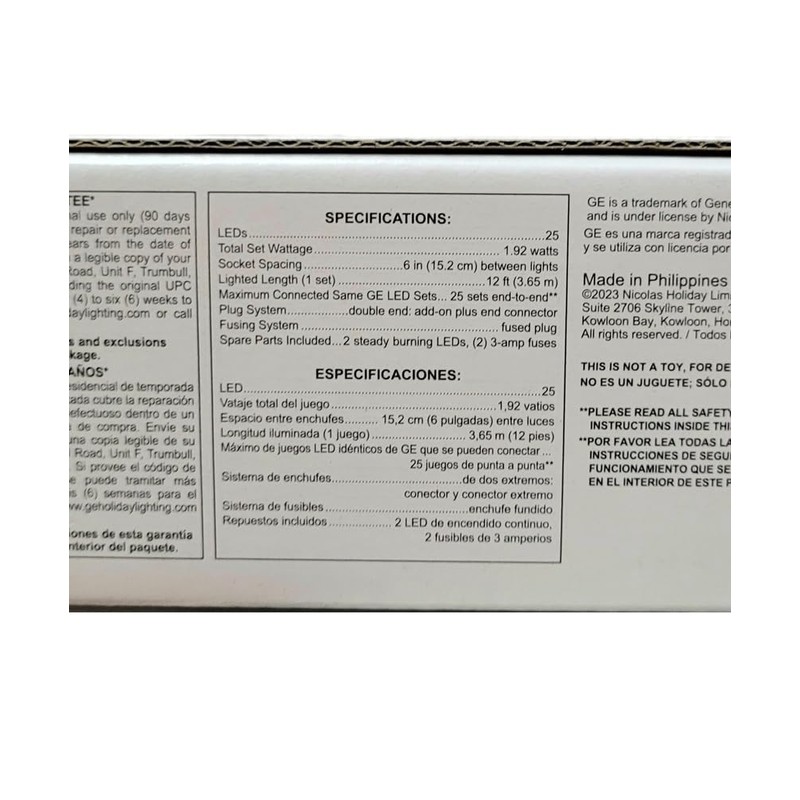 GE StayBright 25 LED C-9 Warm White Lights