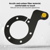Steering Wheel Horn Button 6 Hole Carbon Fiber Comfortable Touch
