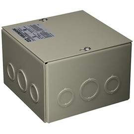 Wiegmann SC060604 SC-Series NEMA 1 Screw Cover Wallmount Pull Box with Knockouts, Painted Steel, 6" x 6" x 4",Gray