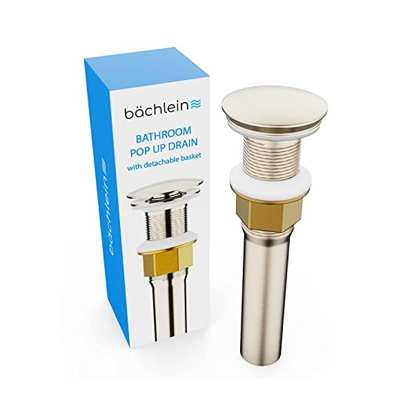 Bächlein bathroom sink drain without overflow - sink stopper with