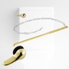 iFealClear Polished Gold Metal Universal Toilet Handle Replacement Kit, Front