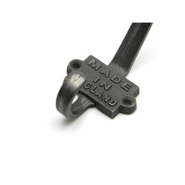 Coat Hook Double ‘Made in England’ 2 Part Cast Antique Iron 110mm - Pack of 5