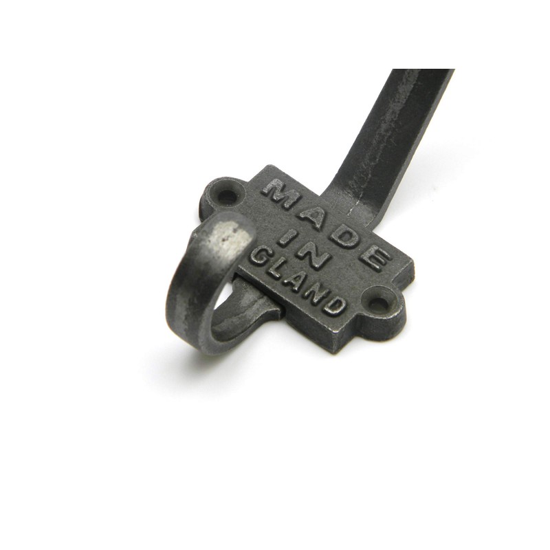 Coat Hook Double ‘Made in England’ 2 Part Cast Antique