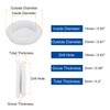 sourcing map 24Pcs Rubber Grommets 5/8" (16mm) Drill Hole, 2/4"