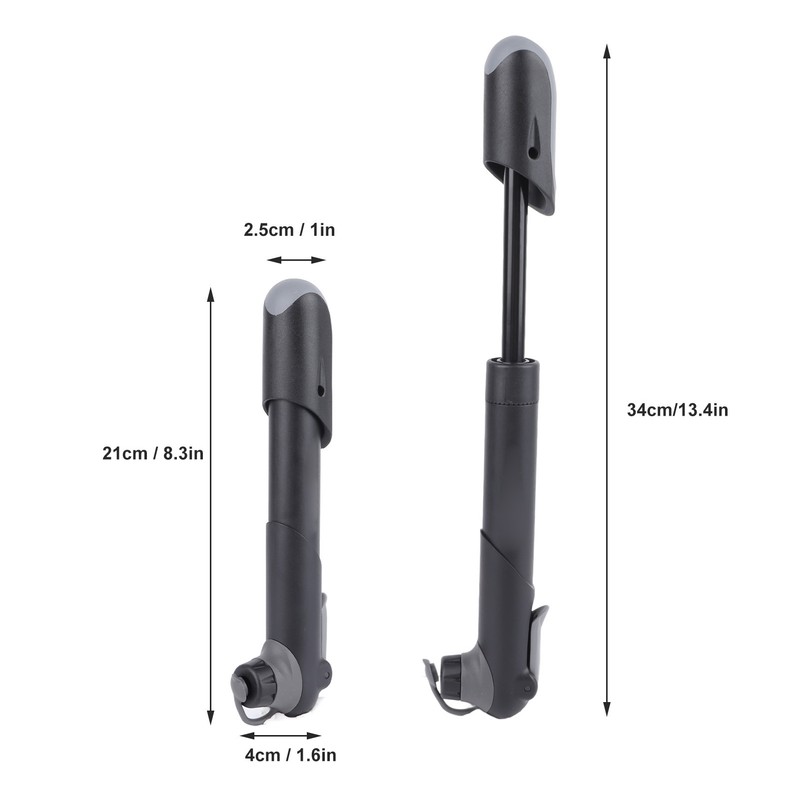 Portable Bicycle Pump High Pressure Fixing Strap Lightweight Pump Inflator