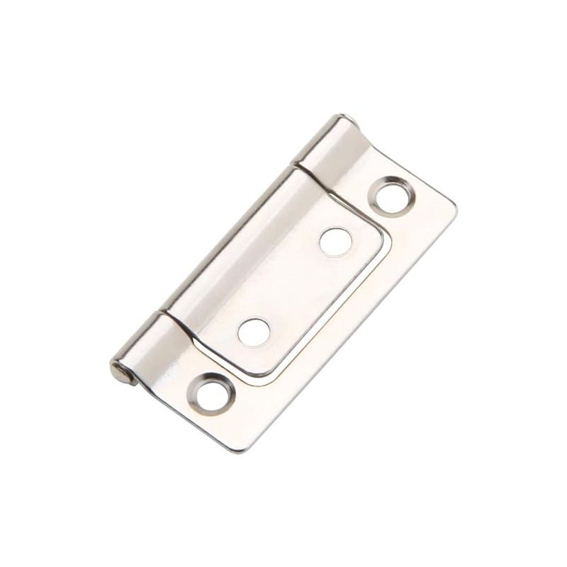 Silverline 4 Pack Non-Mortise Flush Door Hinges,Bifold Cabinet Hinges with