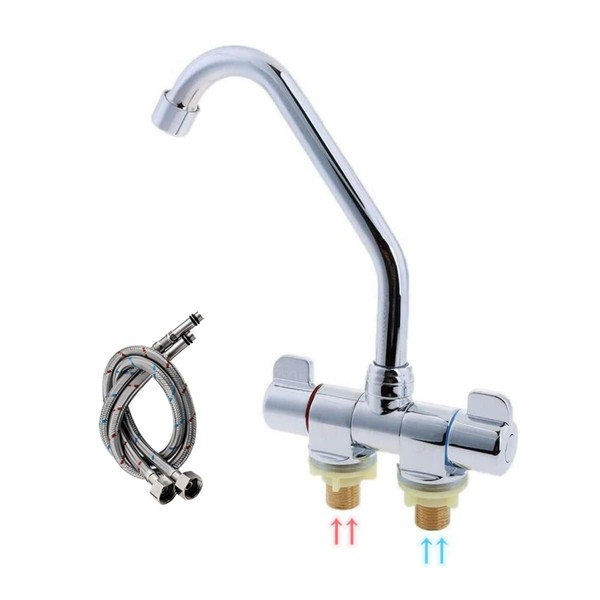 Camper Faucet Folding Faucet RV Water Tap Cold and Hot
