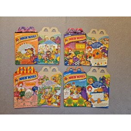 McDonald's 1993 McDonald's MAKIN MOVIES Happy Meal Boxes Complete Set Of 4 NOS Flat