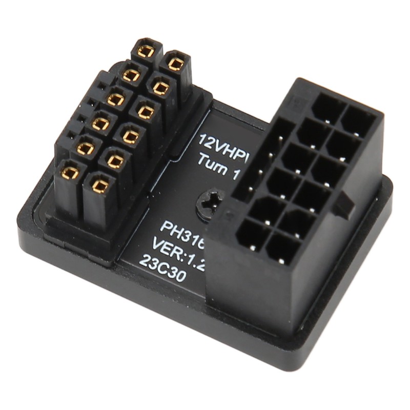 ATX 16Pin Male to 16pin Female 180 Degree Angled Adapter