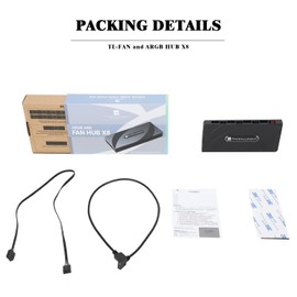 Thermalright Fan and ARGB HUB×8 Hub Controller Support 8 Groups of Fans,3Pin PC ARGB Fan Controller,PWM Fan Hub,SATA Power Cord Direct Input(12V 4pin RGB is not Supported),SATA Cable not Included