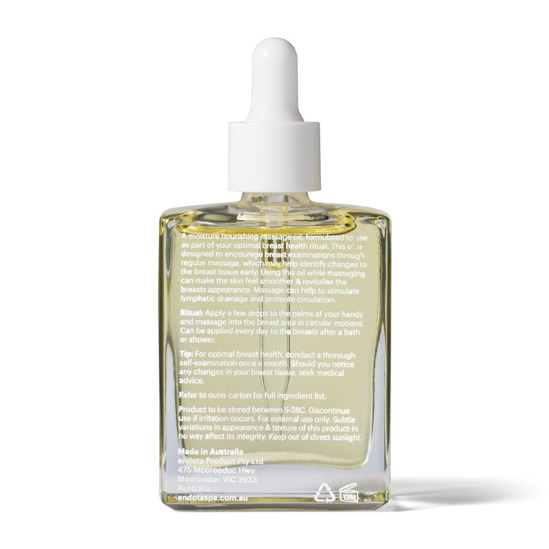 endota Organics Breast Oil 50 ml, an all-natural massage oil