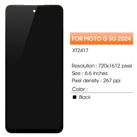 XT2417-1 LCD for Moto G 5G 2024 Screen Replacement for Moto G 5G 2024 LCD Display XT2417 XT2417-6 LCD Digitizer Touch Screen Assembly Repair Part