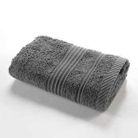 Douceur d'Intérieur, Guest Towel 30 x 50 cm Charcoal Grey 100% Cotton Delicate