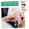 Healvian 36pcs Cherry Nail Charms Cherry Nail Slices for Art